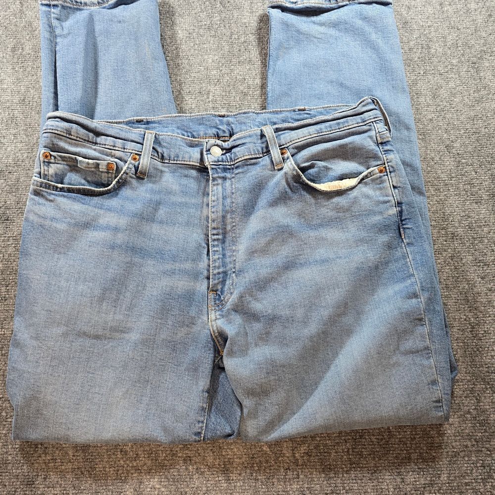 Levi's 541 Athletic Fit Jeans Mens 38x32 Light Wash Relaxed Tapered Denim